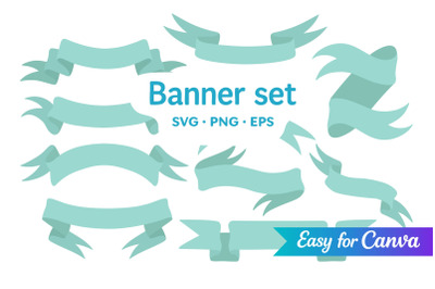 Ribbon Banner Set