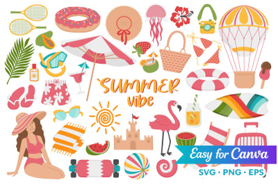 Summer Vibe Clipart Set