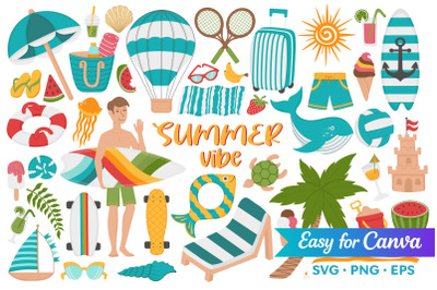 Summer Vibe Clipart Set