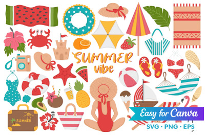 Summer Vibe Clipart Set