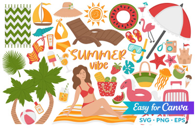 Summer Vibe Clipart Set