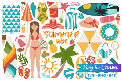 Summer Vibe Clipart Set