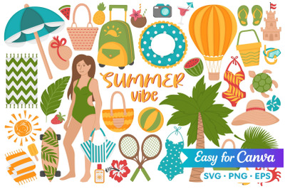 Summer Vibe Clipart Set