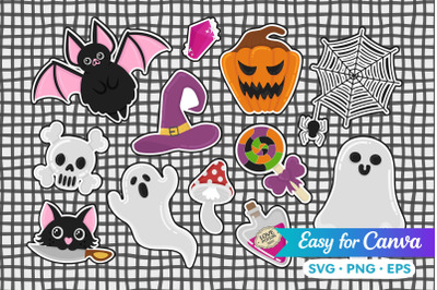 Halloween Stickers Set