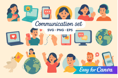 Communication Clipart Set
