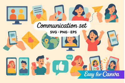 Communication Clipart Set