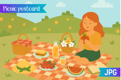 Picnic Postcard