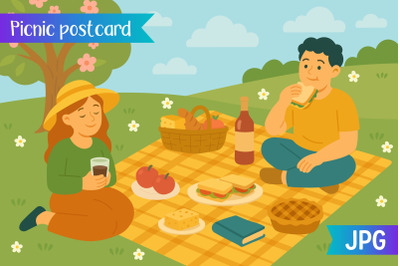 Picnic Postcard