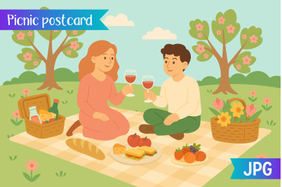 Picnic Postcard