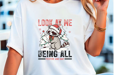 Look At Me Funny Christmas t-shirt design