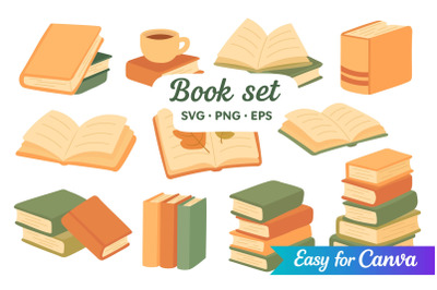 Book Clipart Set