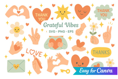 Grateful Vibes Clipart