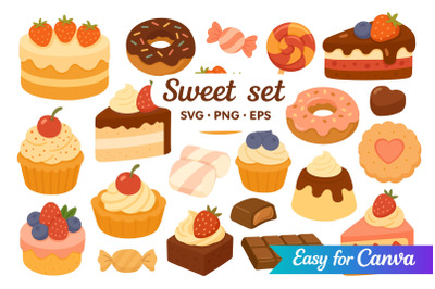 Sweet Desserts Clipart
