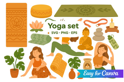 Yoga Clipart Collection