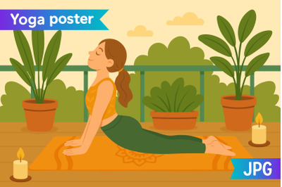 Morning Yoga Poster