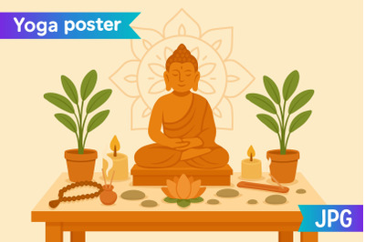 Buddha Meditation Poster