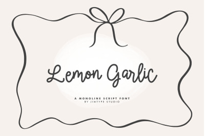 Lemon Garlic - Handwritten Font