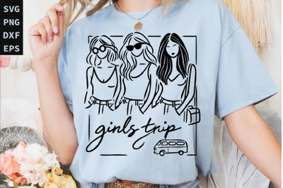 Girls trip svg, Girls weekend svg, Girls travel, Road trip