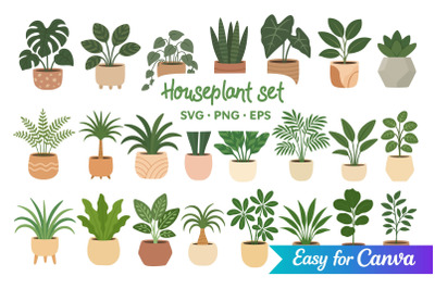 Houseplant Clipart Set