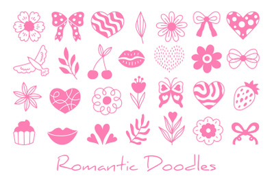 Romantic Doodles PNG Clipart