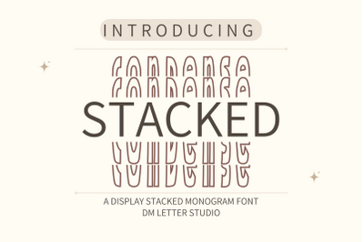 Condense Stacked Monogram
