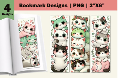Funny Cat Bookmarks, Funny Cartoon Cat Bookmarks
