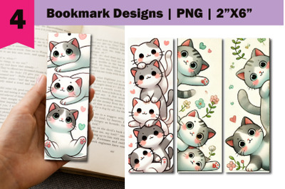 Funny Cat Bookmarks, Funny Cartoon Cat Bookmarks