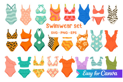 Swimwear Clipart Set