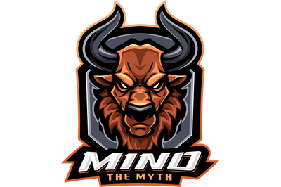 Minotaur esport mascot logo design