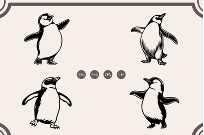 Penguin Dancing svg, Penguin svg Bundle, Cute Penguin svg