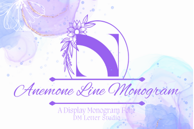 Anemone Line Monogram
