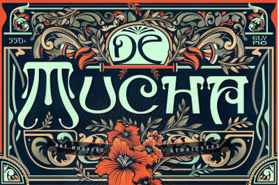 De Mucha | Art Nouveau Style Font