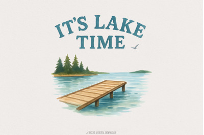 It&#039;s Lake Time Coquette Summer PNG, Trendy Summer, Coquette, Lake Vibe