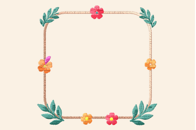 Elegant Flower Border