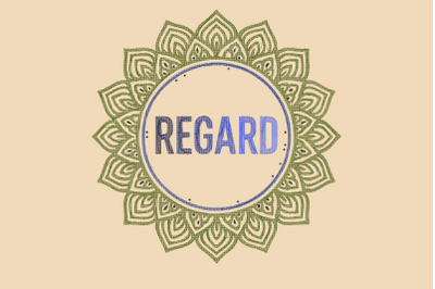 Regard Gentlemen Quote Embroidery Design