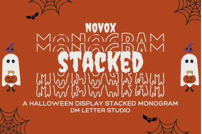 Novox Ghost Stacked Monogram