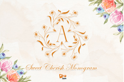 Sweet Cherish Monogram
