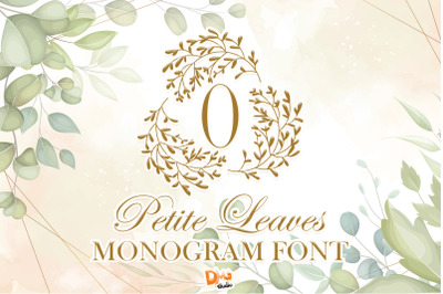 Petite Leaves Monogram