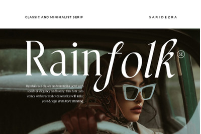 Rainfolk - Classic Minimalist Serif