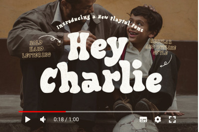 Hey Charlie - Rough Bold Serif