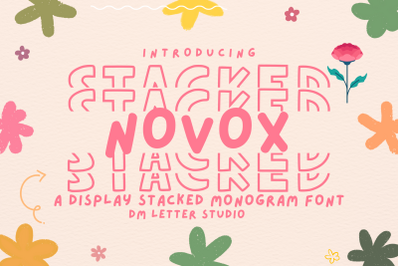 Novox Stacked Monogram Regular