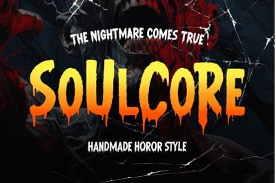 Soulcore Horror Display Font