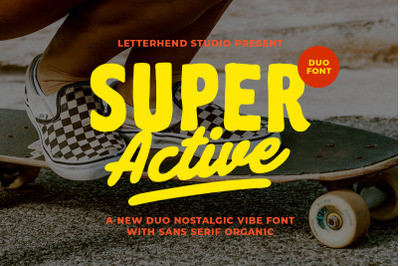 Super Active Nostalgic Font Duo