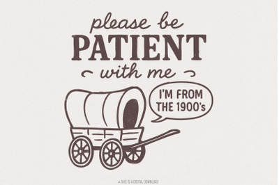 Funny Retro T-Shirt Graphic PNG, Vintage Design, 1900s Humor, Please B