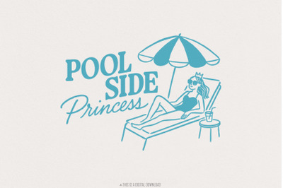 Retro Summer PNG, Trendy Summer PNG, Beach Vibes PNG, Aesthetic Summer
