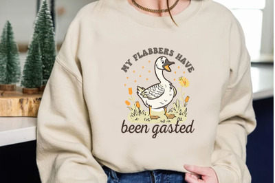 My Flabbers Have Been Gasted Typographic T-shirt Design
