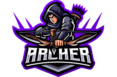 Archer esport mascot logo design
