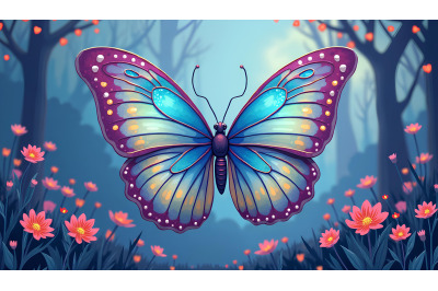 Butterfly in a fantasy setting Fantasy Art