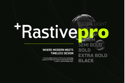 Rastive Sans Serif (9 FONTS)