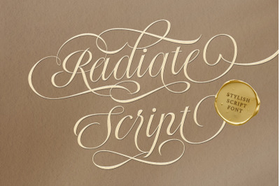 Radiate - Stylish Wedding Script